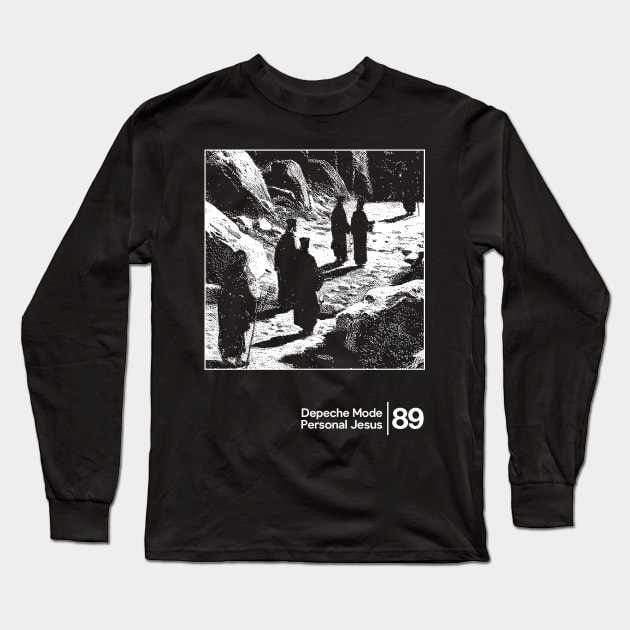 Personal Jesus - Depeche Mode / Minimal Graphic Artwork Design Long Sleeve T-Shirt by saudade